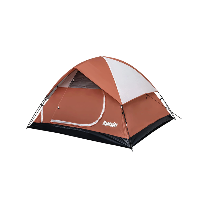 To-personers camping udendørs telt